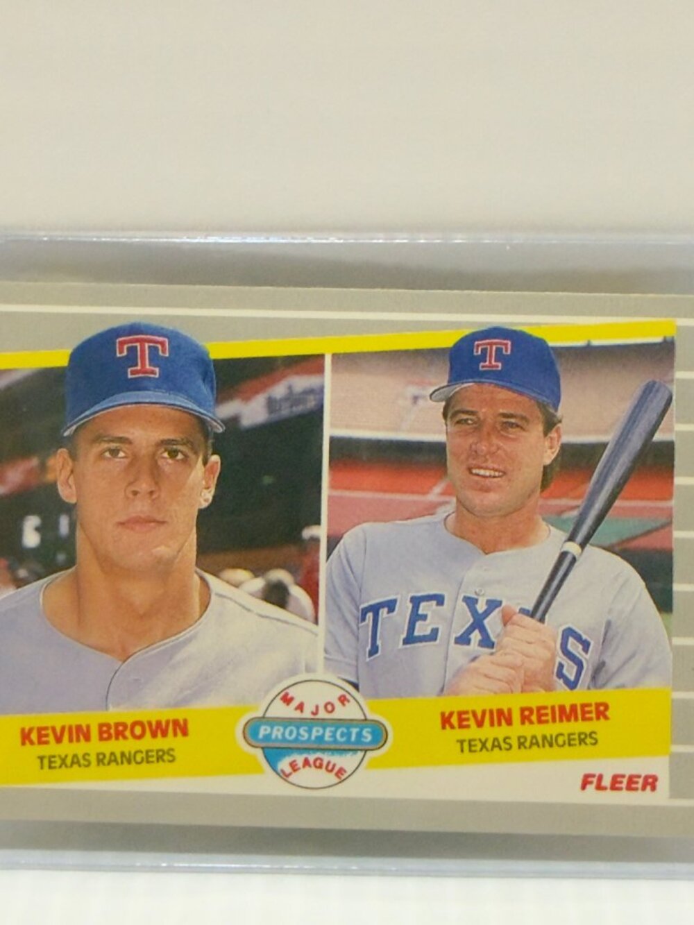 1989 Fleer - Major League Prospects Kevin Brown/Kevin Reimer #641